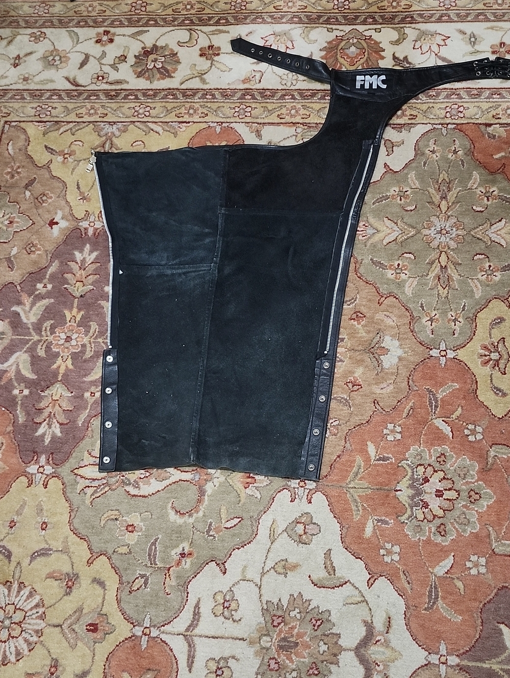 FMC Black Motorcycle Chaps
